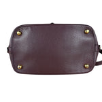 Loewe Purple Leather Ostrich Front 2Way Handbag