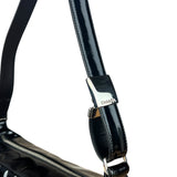 Chanel Black Patent Chocolate Bar Shoulder Bag '02