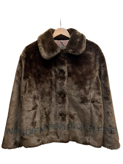 Vintage Fendi Brown Faux-Fur Coat
