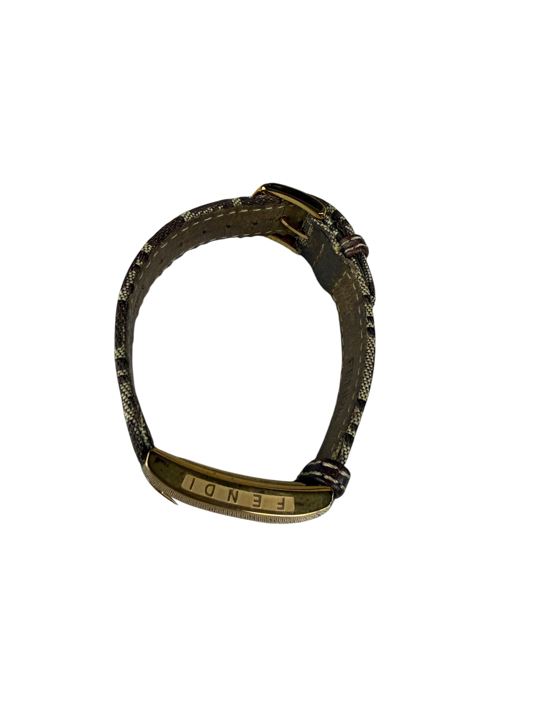 Fendi Tank Brown Dial FF Strap