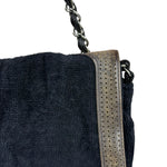 Chanel Sport Line Terrycloth Black Flap Bag 2008