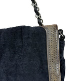 Chanel Sport Line Terrycloth Black Flap Bag 2008