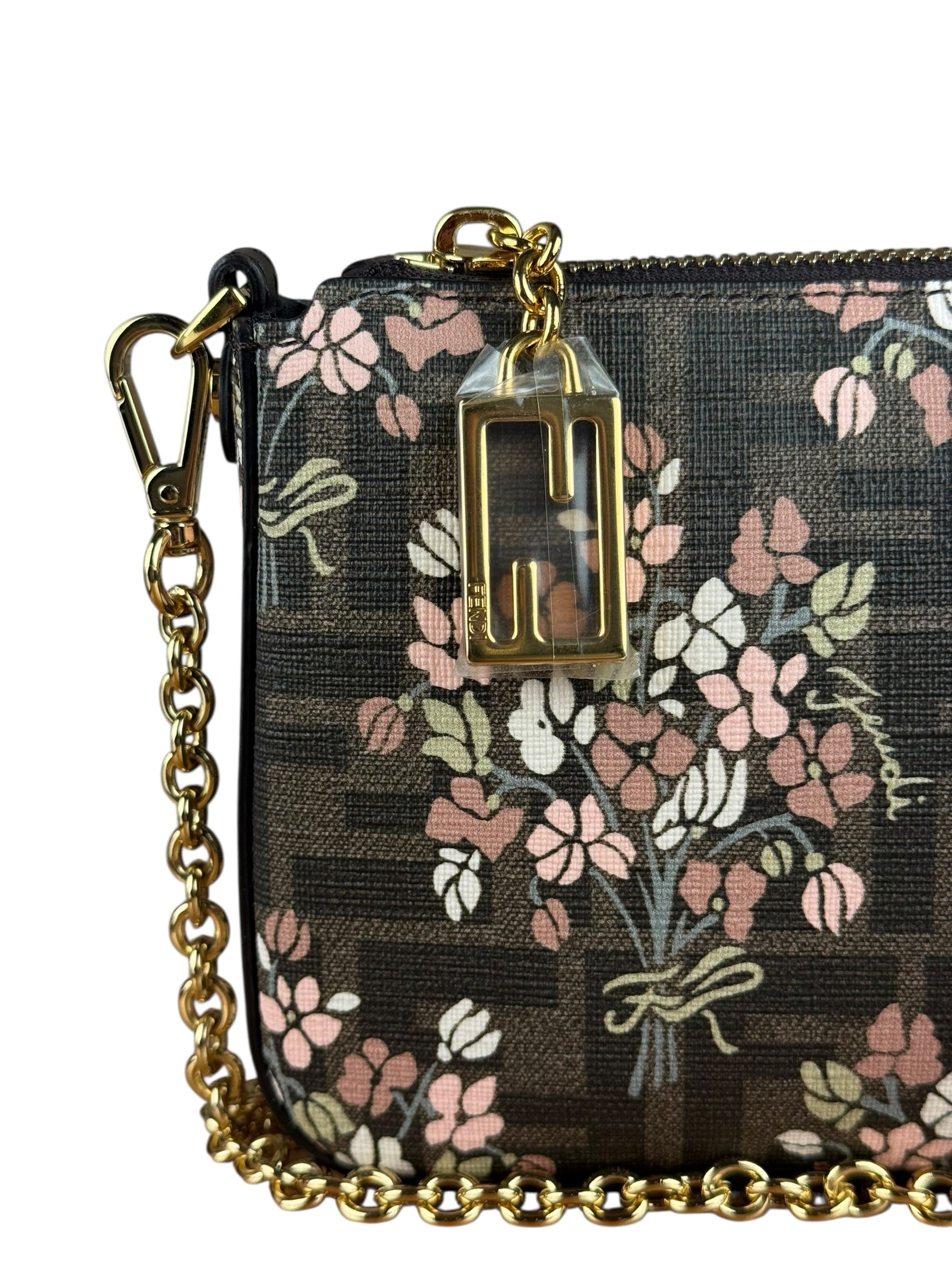 Fendi Floral FF Chain Pochette