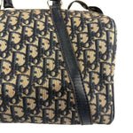 Christian Dior Vintage Canvas Monogram Trotter Oblique Boston Hand Bag