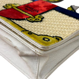 Prada Multicolor Velvet/Leather Trim Trompe L'oeil Cahier Crossbody Bag