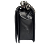 Chanel Black Calfskin Boy Flap Bag 2015