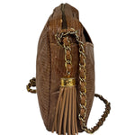 Chanel Vintage Leather Lizard Tassel Camera Case - 1987