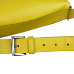 Prada Yellow Saffiano Leather Triangle Shoulder Bag