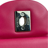 Chanel Hot Pink Large Patent Leather Double Flap Shoulder Bag 2014