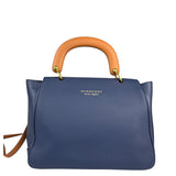 Burberry Navy Blue/Brown Dk88 Medium Two-Way Bag