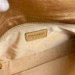 Chanel Gold Leather East West Shoulder Bag 2001