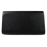 Yves Saint Laurent Black Leather Flap Clutch