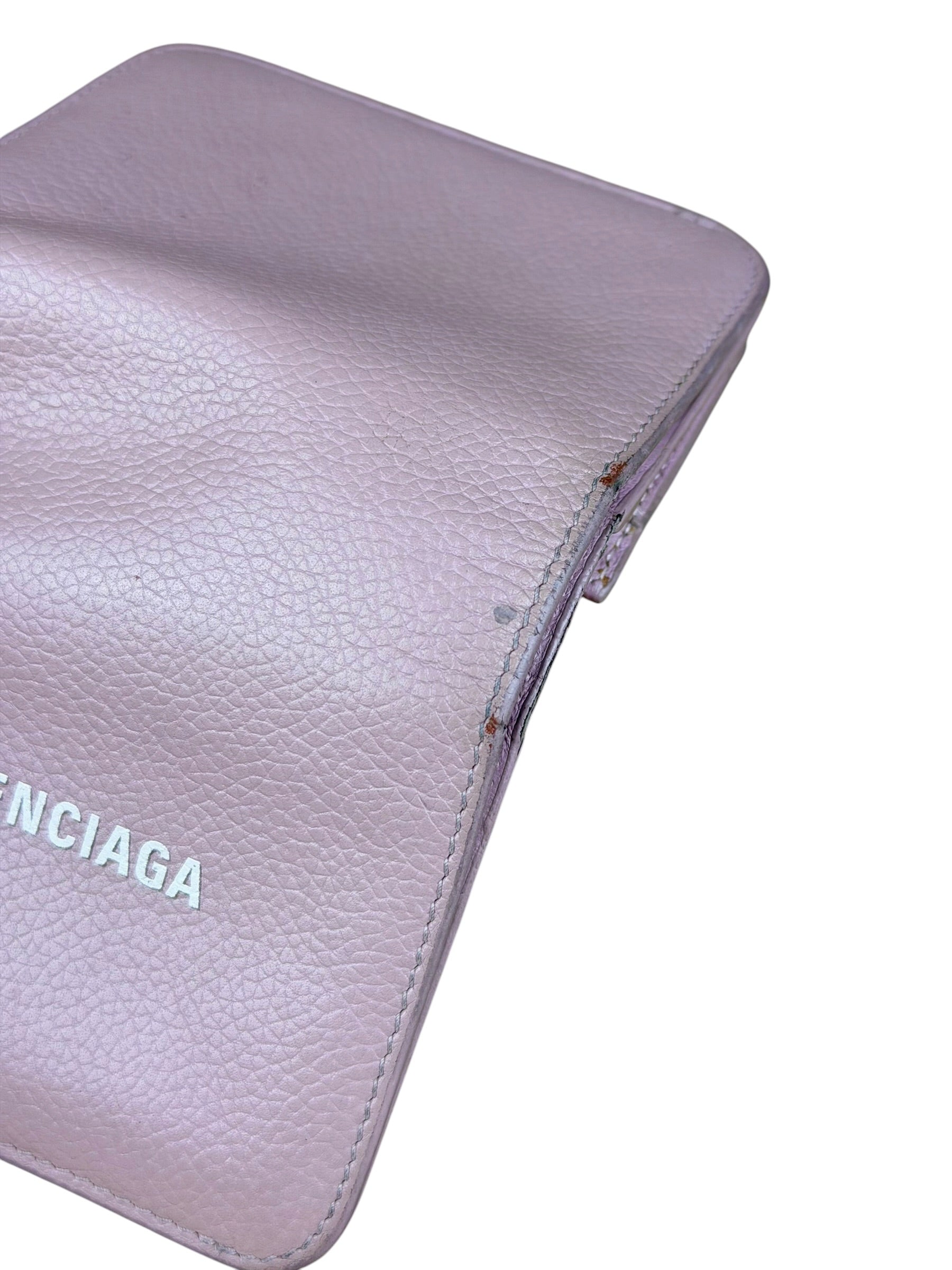 Balenciaga Power Pink Cash/Coin/Card Flap Holder