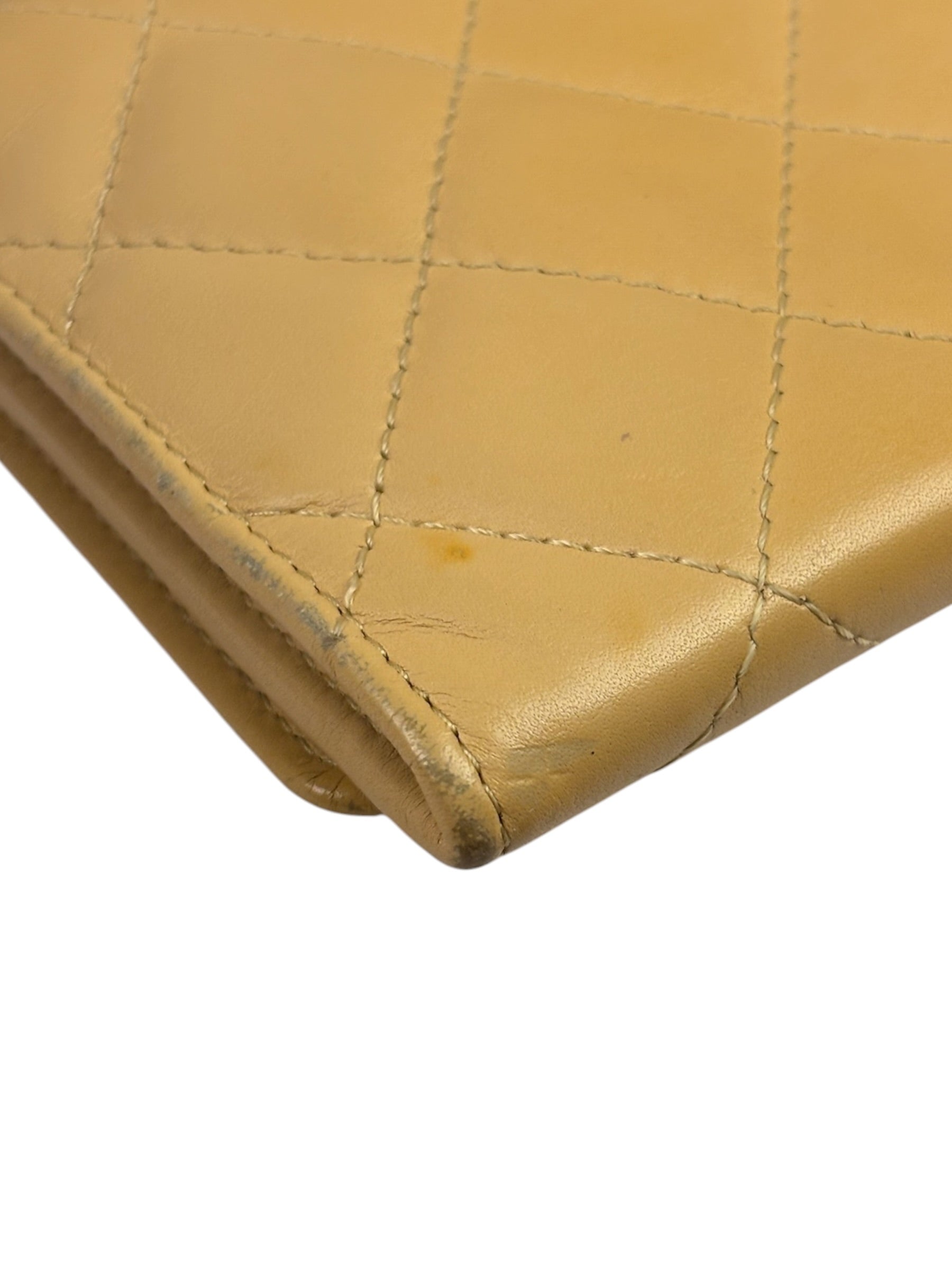 Chanel Beige/Black Cambon Bi-Fold Wallet