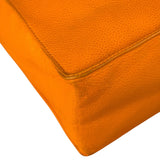 Chanel Vintage Orange Caviar Leather Tote 1989