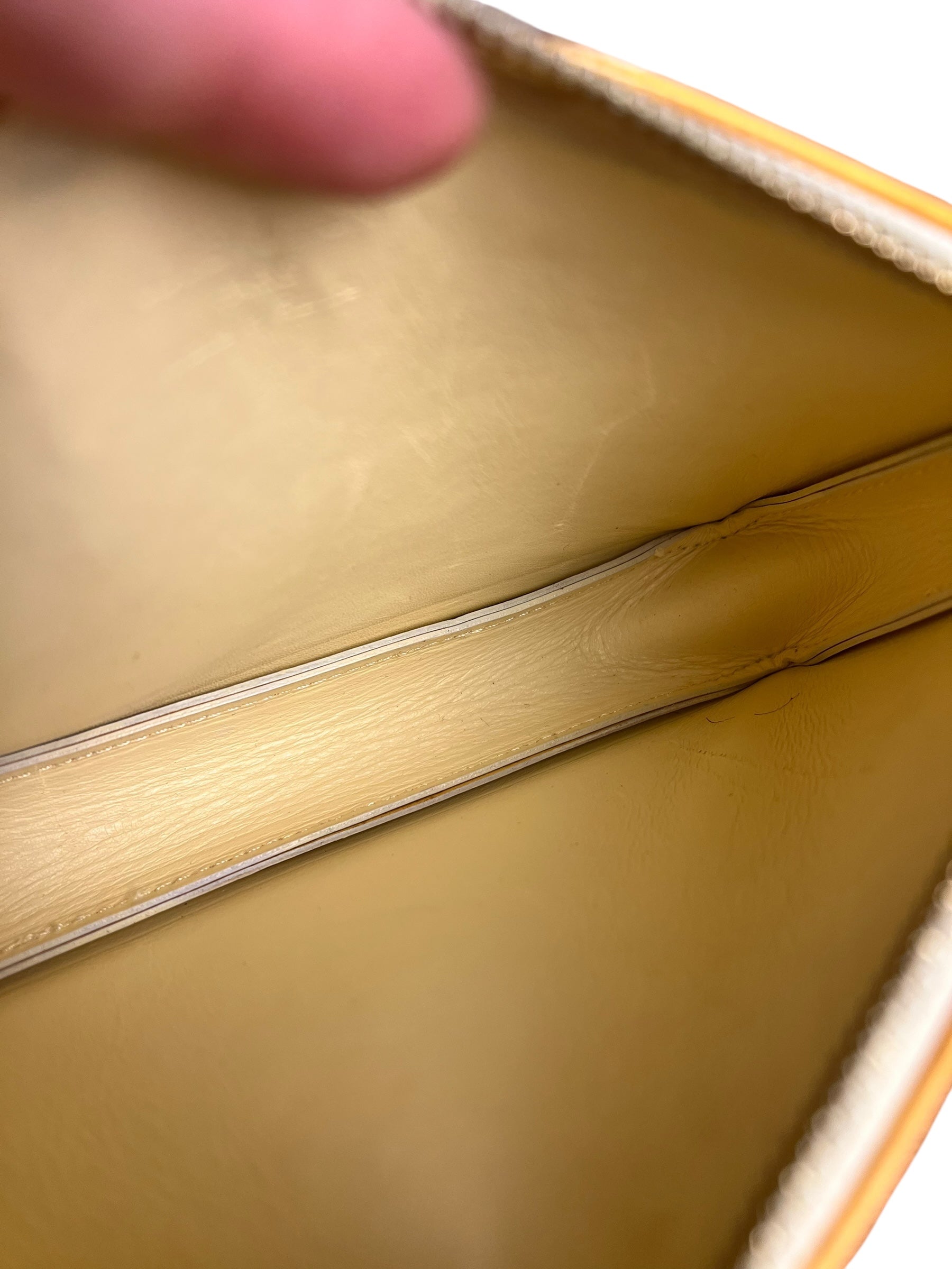 Louis Vuitton Yellow Monogram Vernis Lexington Pochette
