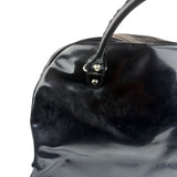 Balenciaga Black Patent Leather Weekender Handbag
