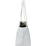 Goyard White Goyardine Sac Rouette PM Shoulder Tote