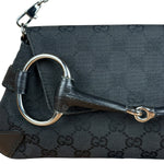 Gucci Black Tom Ford Horsebit Shoulder Bag