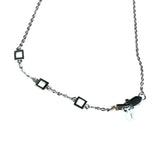 Christian Dior Vintage Silver "I Heart Dior" Necklace