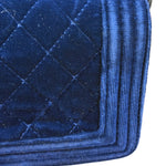 Chanel Blue Velvet Quilted Mini Boy Bag 2012