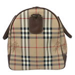 Burberry Beige/Brown Leather House Check Boston Bag