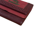 Burberry Blue Label Red Suede/ Leather Wallet