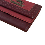 Burberry Blue Label Red Suede/ Leather Wallet