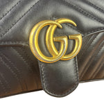 Gucci Black Leather Marmont Shoulder Bag
