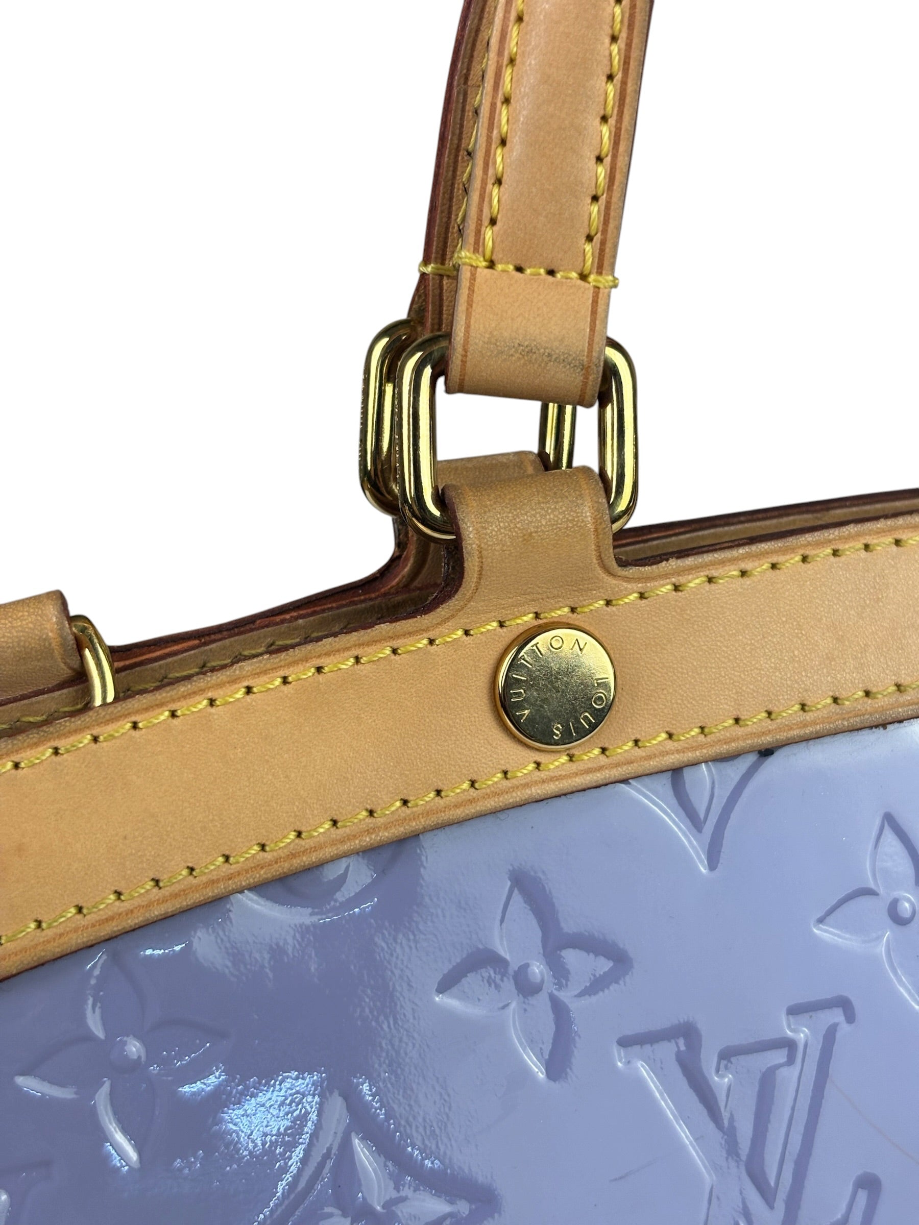 Louis Vuitton Lilac Vernis Monogram Brea Two-Way Bag