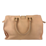 YSL Vintage Classic Y Cabas Peach Leather 2Way Handbag