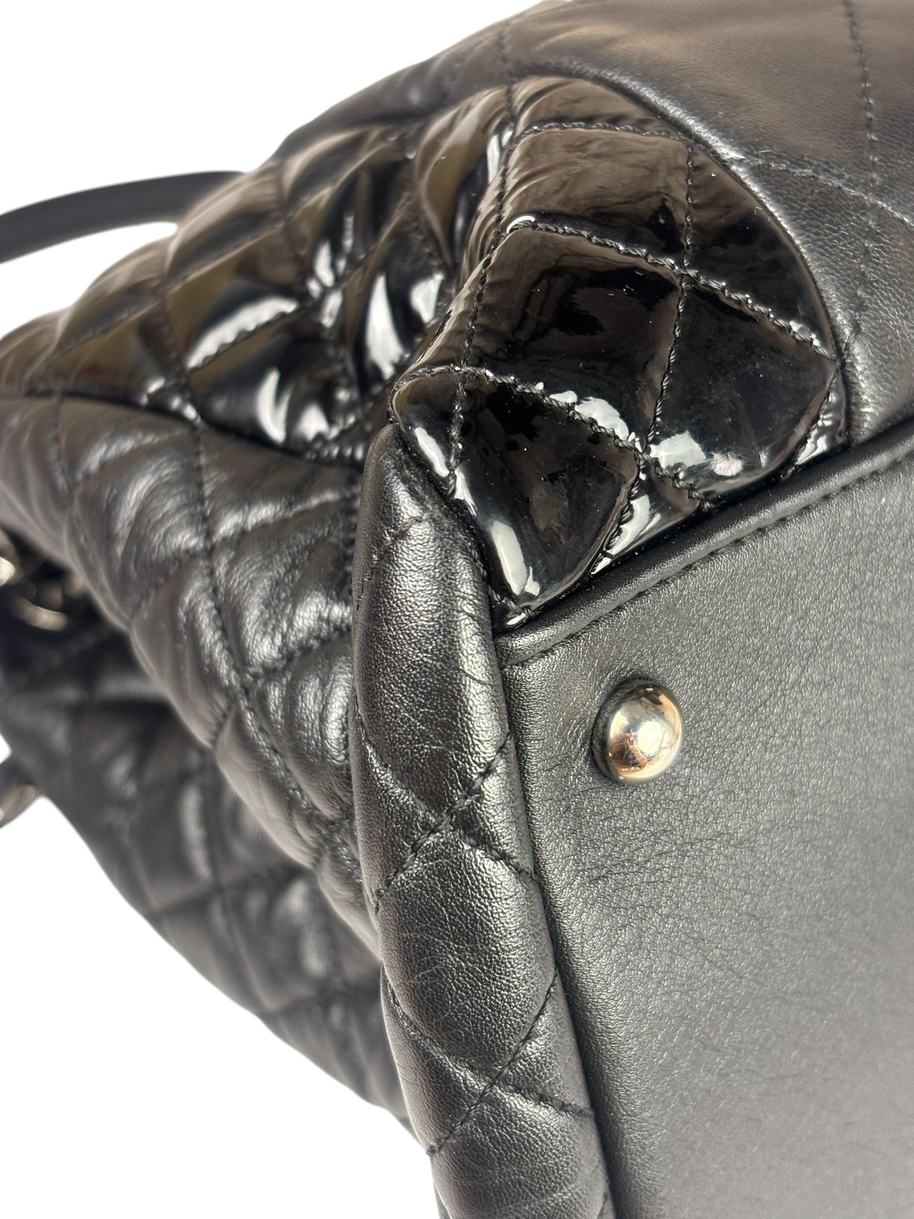 Chanel Black Quilted Leather Tote Bag 2014