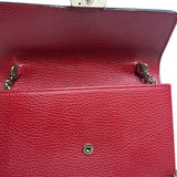 Gucci Red Leather GG Logo Wallet On Chain