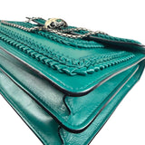 Bvlgari Green Leather Serpenti Forever Shoulder Bag