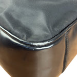 Prada Black Tessuto Nylon Leather Trim Hobo Bag