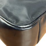 Prada Black Tessuto Nylon Leather Trim Hobo Bag