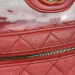 Chanel 2018 Pink Quilted PVC Vanity Zip Backpack