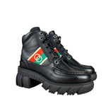 Gucci Romans Leather Interlocking G Ankle Boots