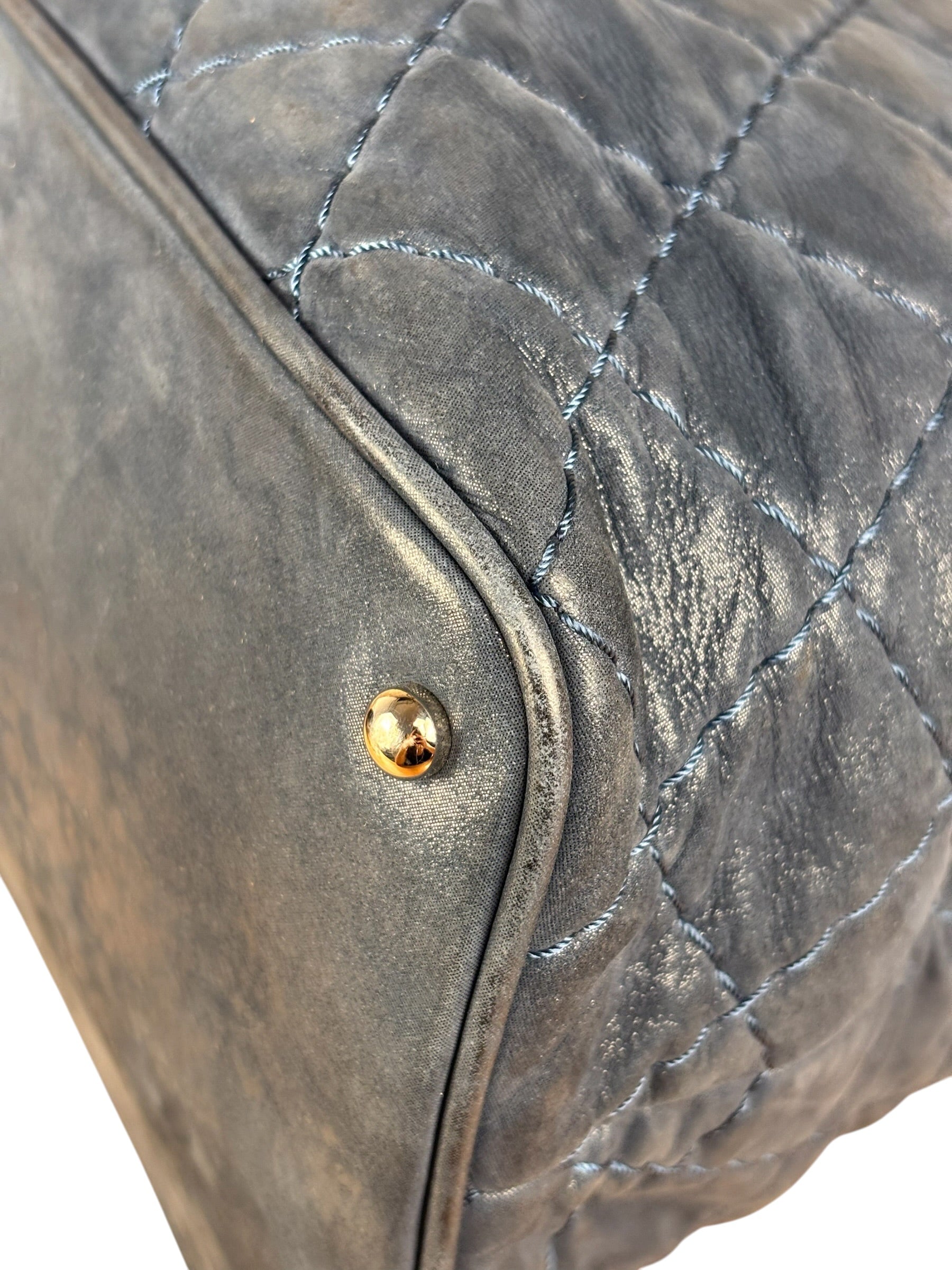 Chanel Navy Iridescent Sea Hit Tote 2012