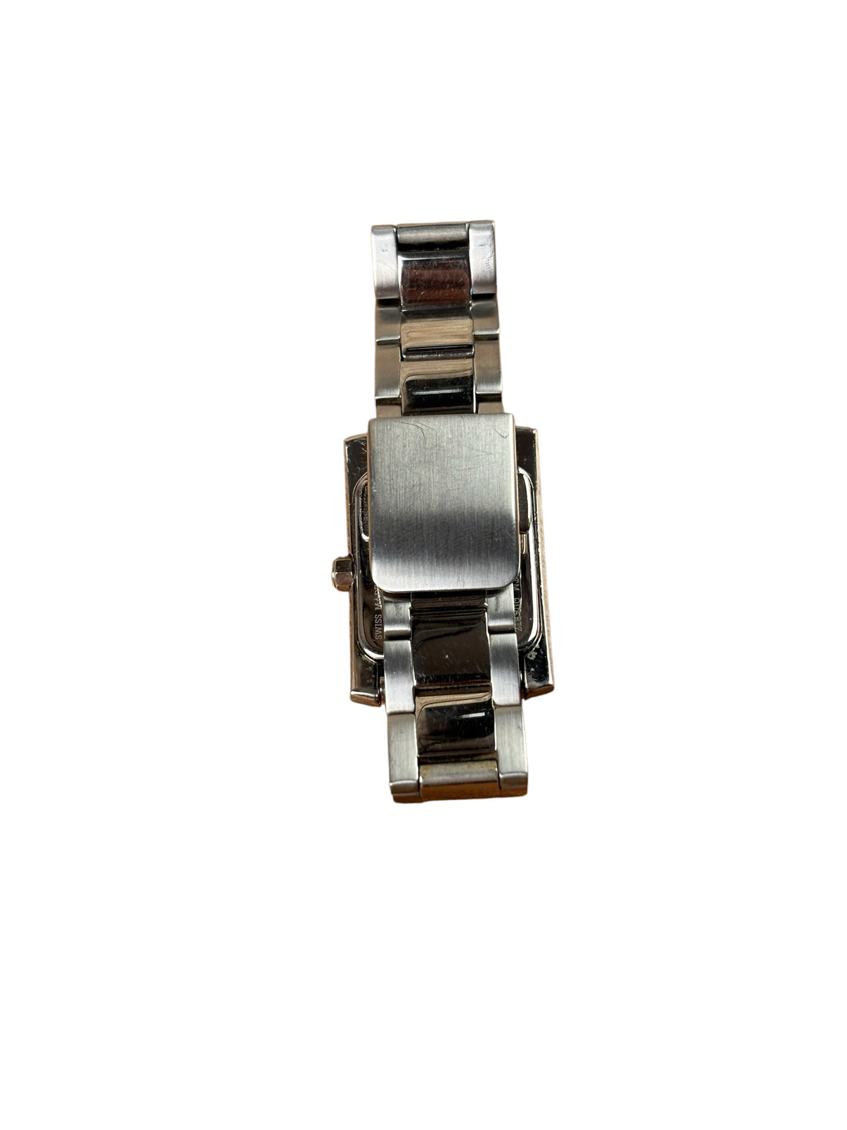 Fendi 7000L Black Dial Tank Stainless Steel Band