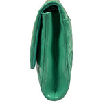 Chanel Green Quilted Patent Leather Flap Bag 2012