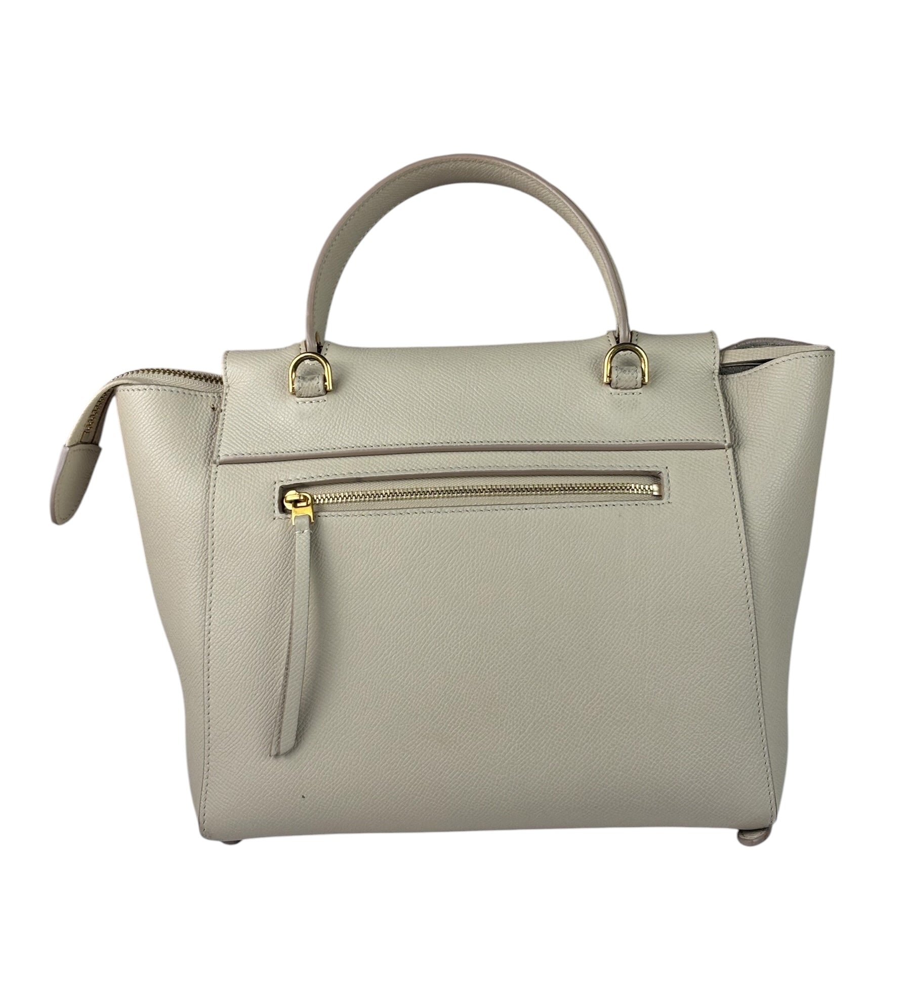 Celine Cream Calfskin Belt Nano Two-Way Bag