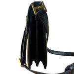 MCM Vintage Black Leather Crossbody Bag