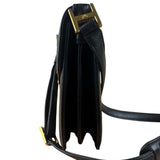 MCM Vintage Black Leather Crossbody Bag