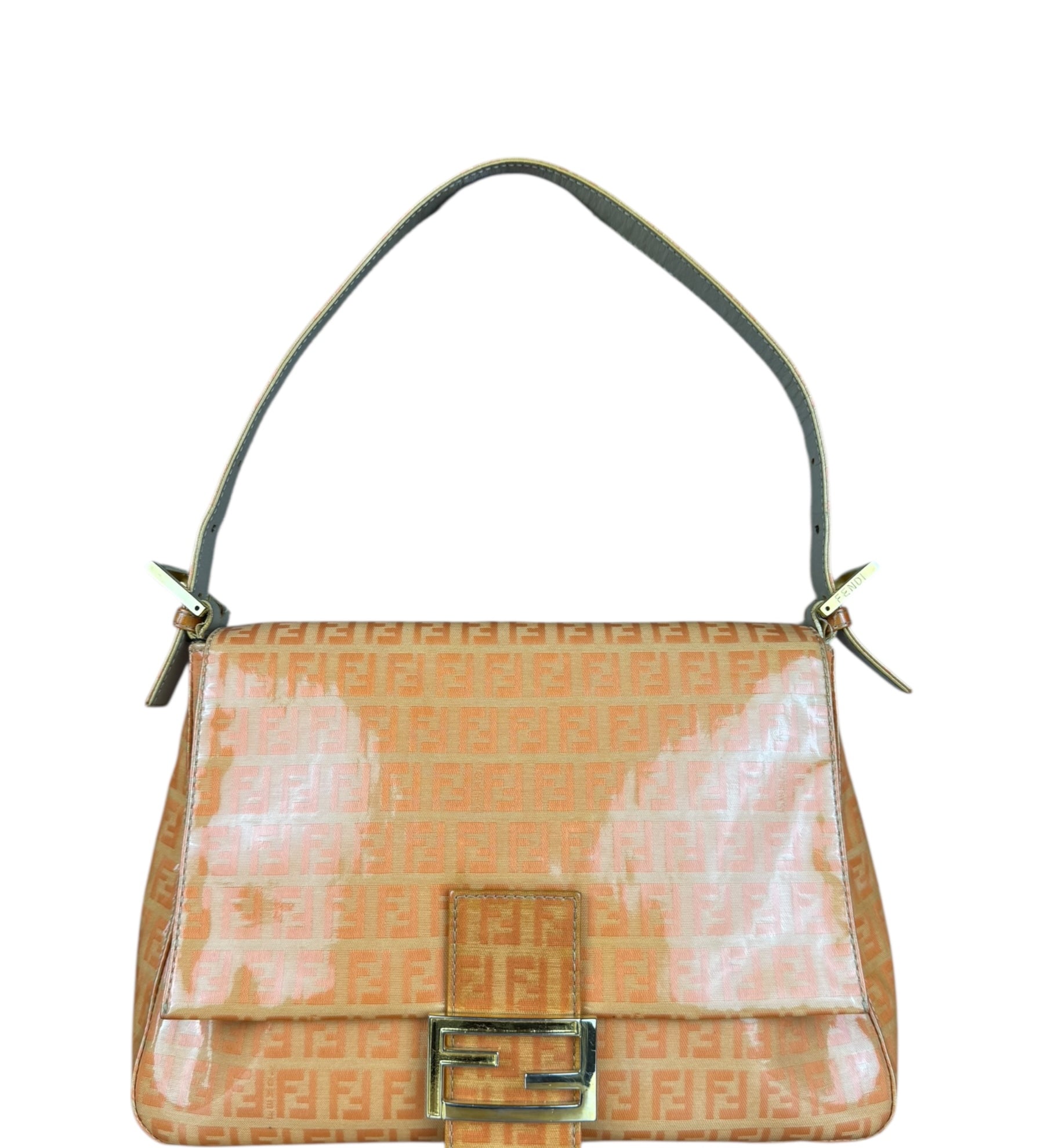 Fendi PVC FF Mamma Baguette Orange