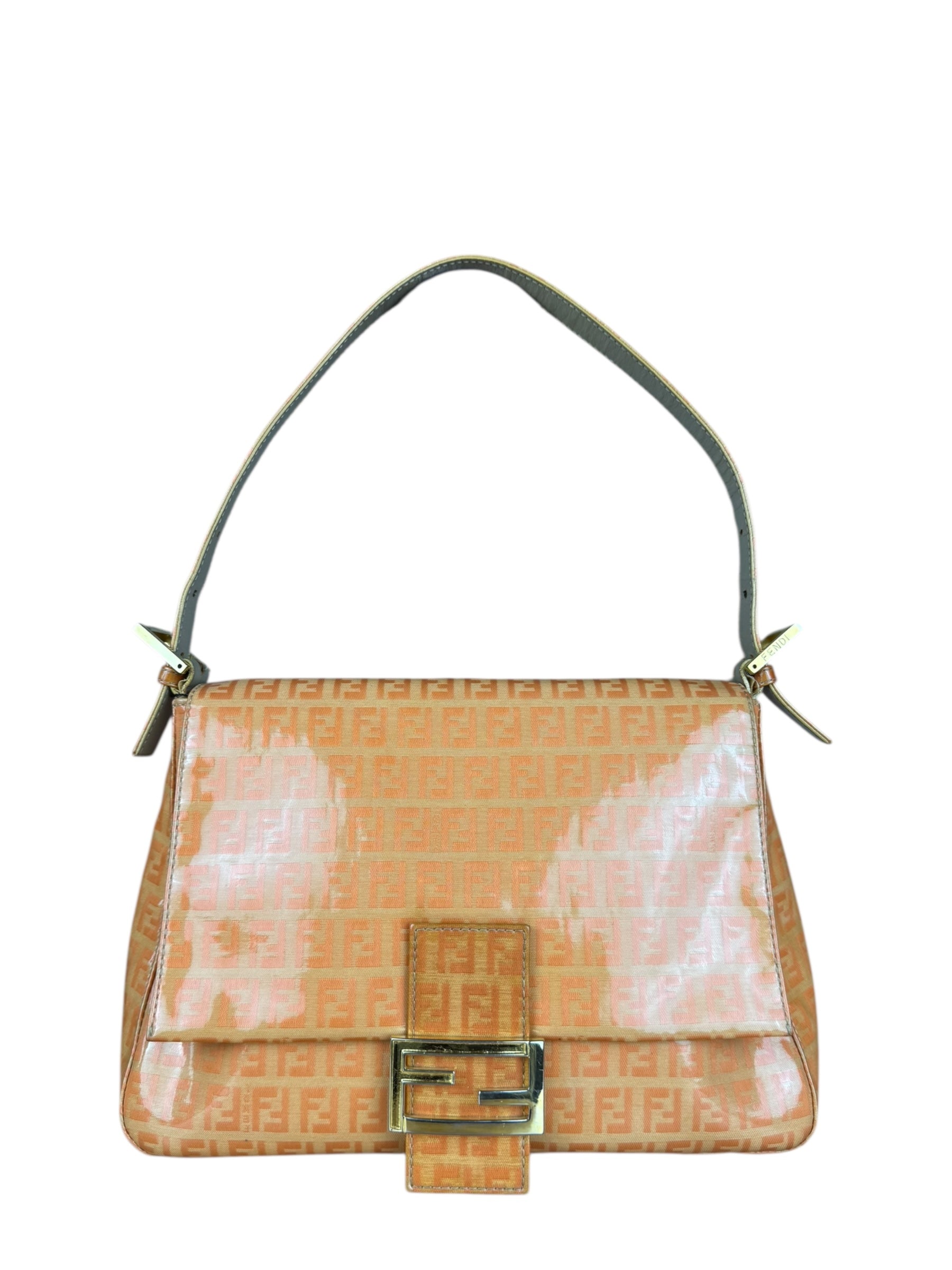 Fendi PVC FF Mamma Baguette Orange