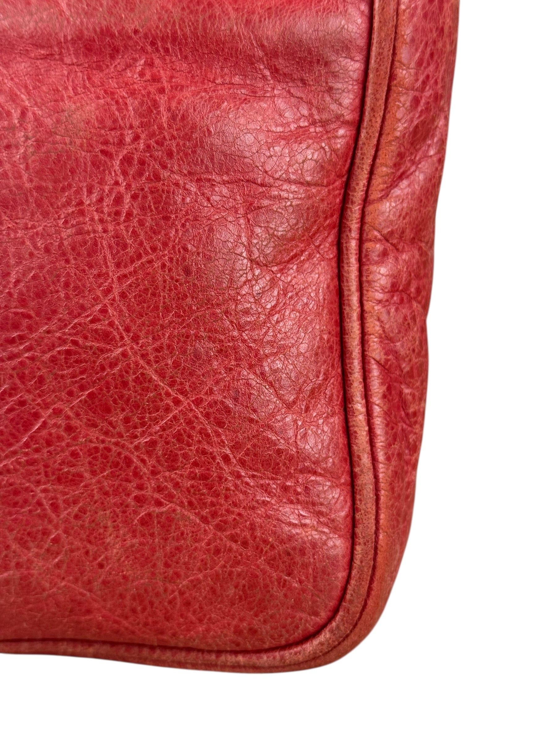 Balenciaga Fuchsia Leather Le City Crossbody