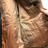 Malvoisie Vintage Brown Fur Coat