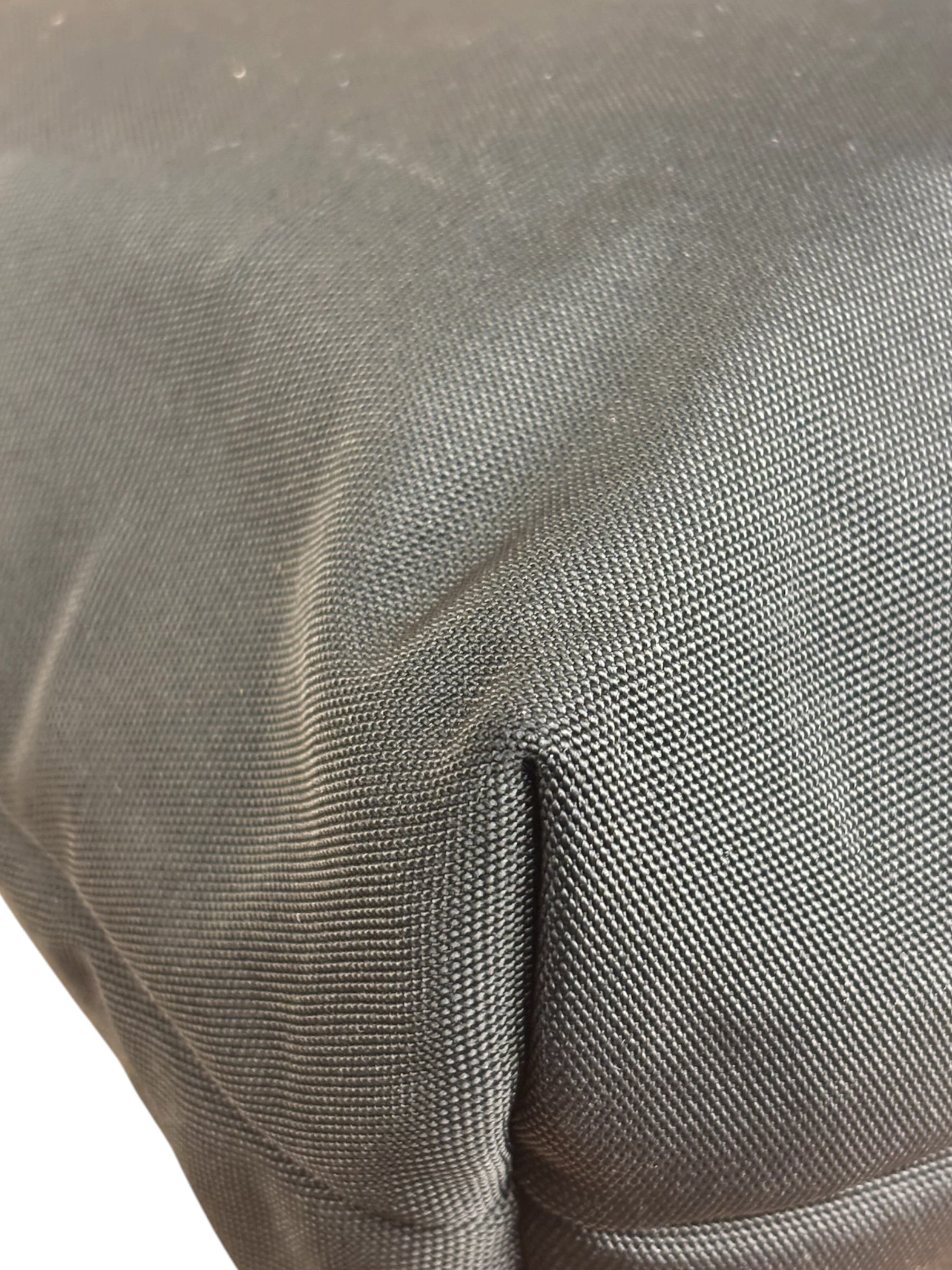 Gucci Vintage Black Nylon Leather Trim Tote Bag