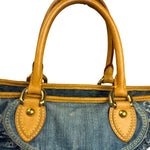 Louis Vuitton Denim/Leather Trim Monogram Neo Cabby Handbag